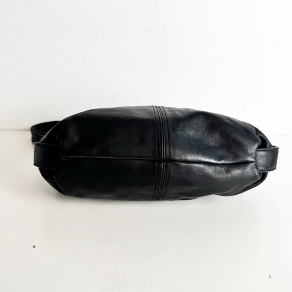 Bruno Rossi Black Leather Shoulder Bag - Picture 3 of 9